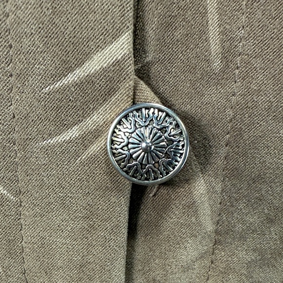 r&k originals Brown Leaf Long Sleeve Jacket Dress Pants Top Suede Feel XL - Picture 3 of 14